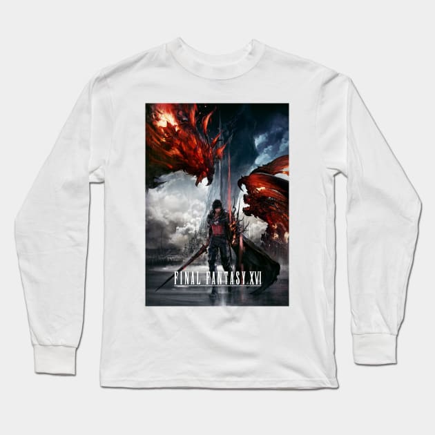 Final Fantasy 16 XVI fanart Long Sleeve T-Shirt by charm3596